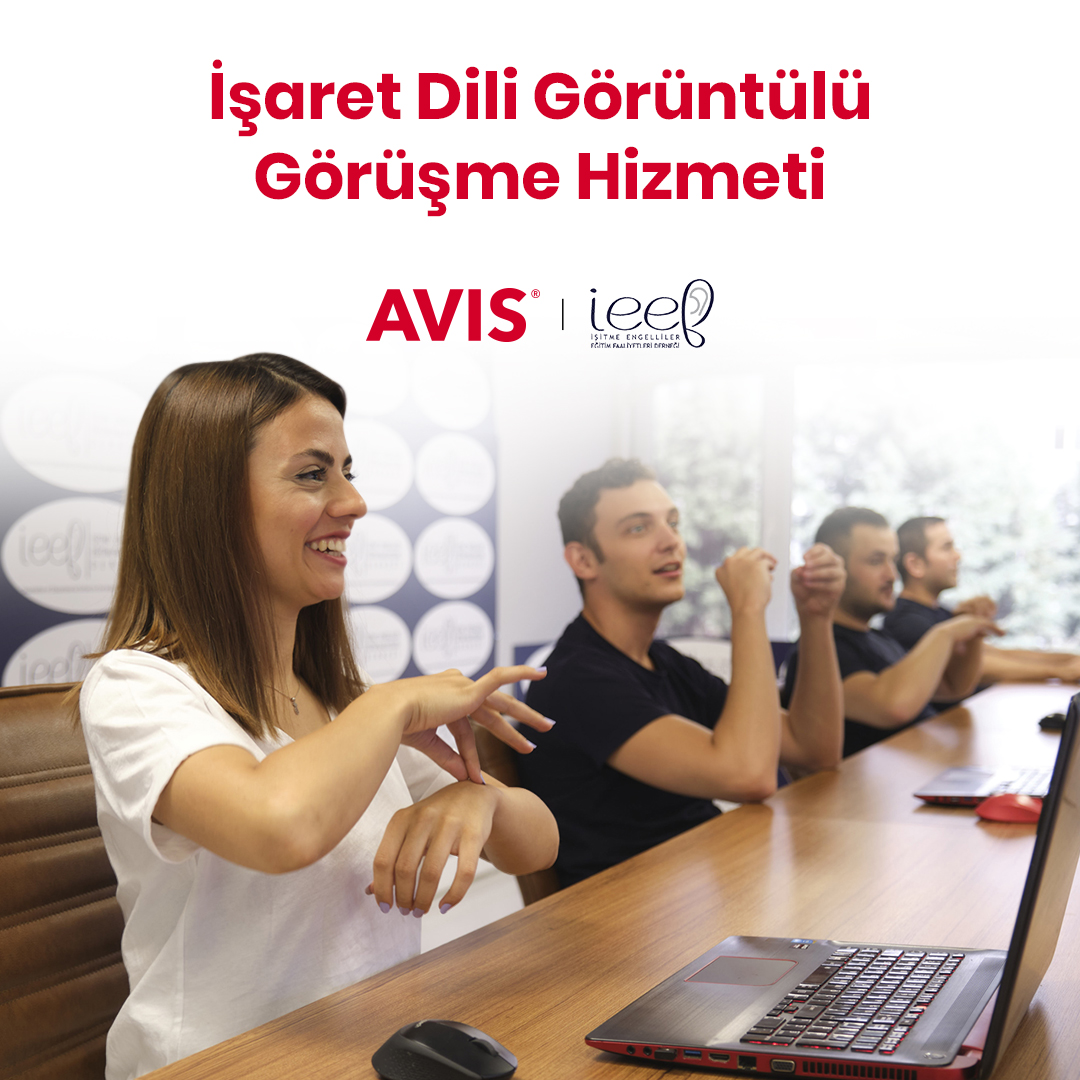 AvisTurkiye's tweet photo. Avis olarak “İşaret Dili Görüntülü Görüşme Hizmeti” ile işaret dilini kullanarak iletişim kuran tüm müşterilerimize destek oluyoruz.

Müşteri temsilcilerimizle işaret dili ile görüşmek için linke tıklayabilirsiniz: https://t.co/WTmCVc3lEU https://t.co/RLCFbbyFCe