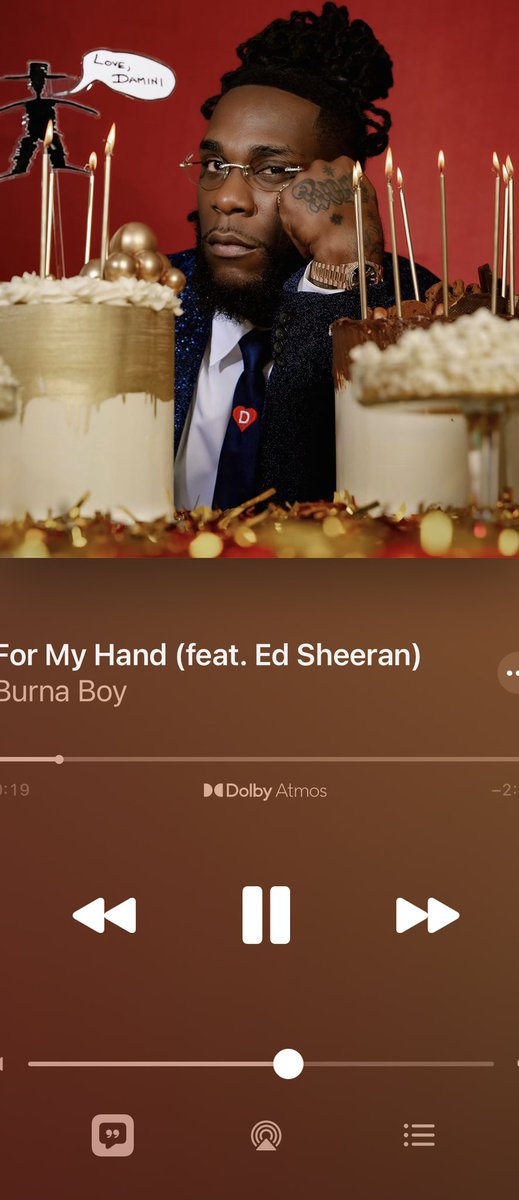 Anthony_Aloye_O's tweet photo. #JamAlert 🚨 

#ForMyHand 

#BURNABOY𓃵 #BurnaBoy  featuring #EdSheeran 

🤯🤯🤯 https://t.co/CgQ0Rar5Ef