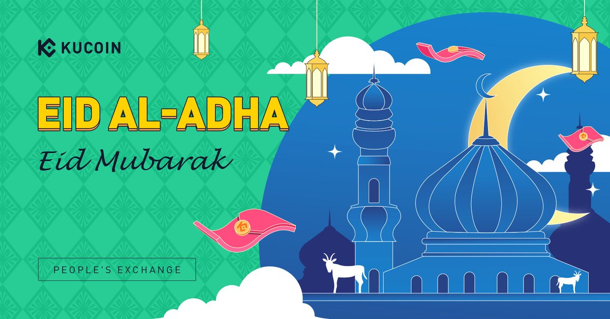 kucoincom's tweet photo. ☪️ Celebrate Eid Al-Adha With #KuCoin 

✅ Follow &amp; RT 

✅ Share a pic/video below on how you celebrate Eid Al-Adha with your friends or families

👉 Read more about RE giveaways in communities: https://t.co/YNd7QcdK5e 

🎁 We will randomly select 10 users to get 50 $USDT each https://t.co/56D07kG933