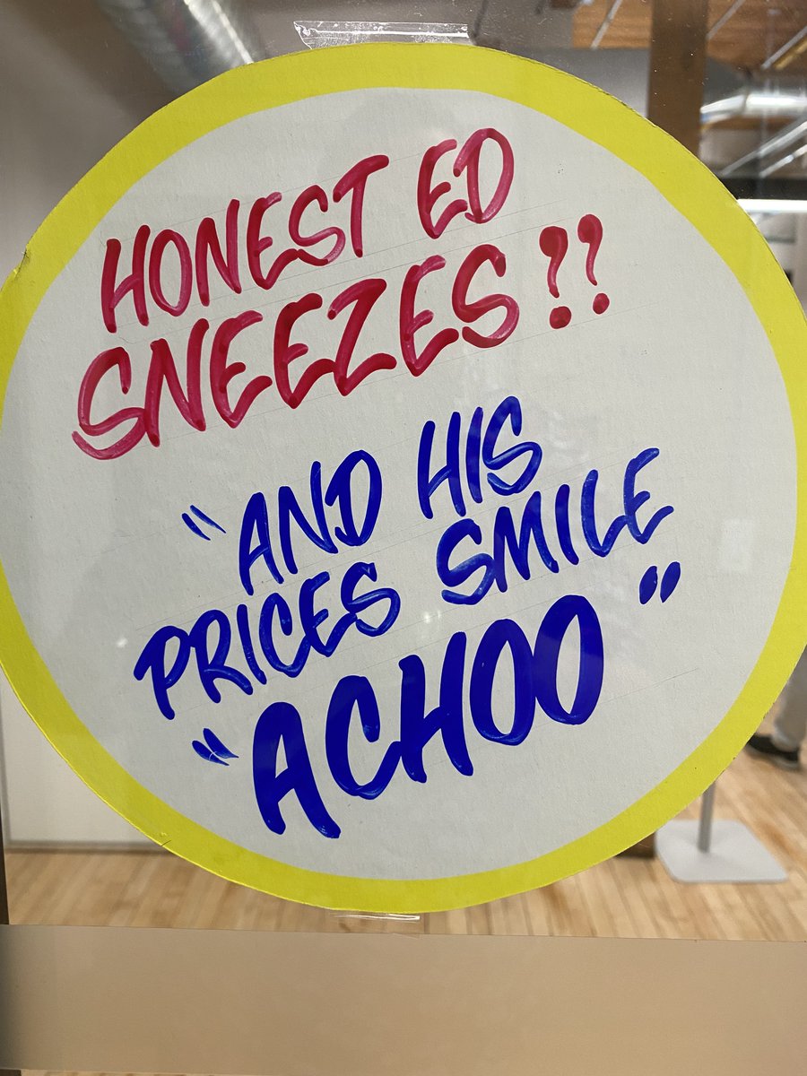 RichardCrouse's tweet photo. I picked up my tickets for #AndJuliet at @Mirvish_PR the other day and was delighted to find some cool, old school Toronto #HonestEds paraphernalia. https://t.co/N7uGSgdjmj