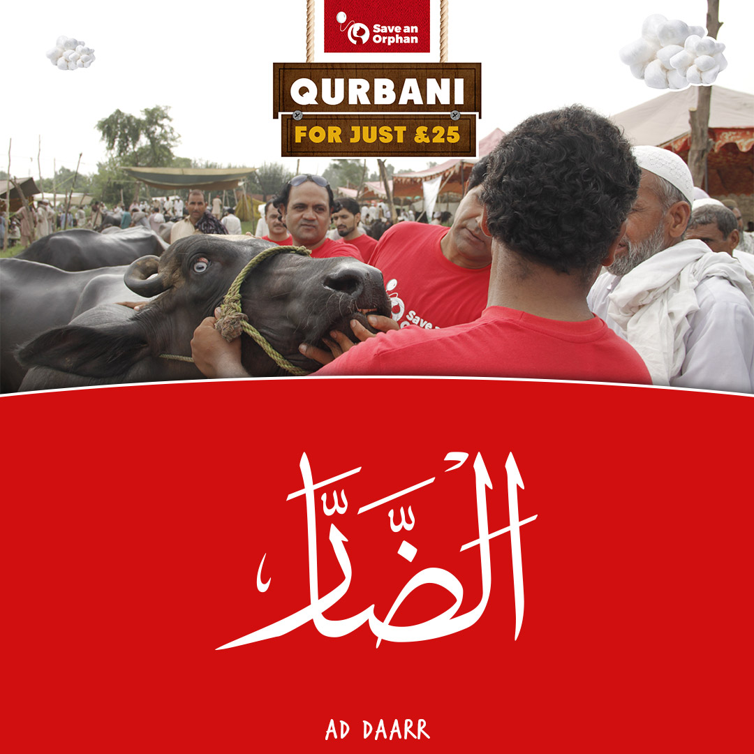 thenamesofallah's tweet photo. #99NamesOfAllah 91: #AdDaarr - Fulfil your Qurbani now with #SaveAnOrphan https://t.co/B8e4K7sNGK https://t.co/cGvDeY0SLj