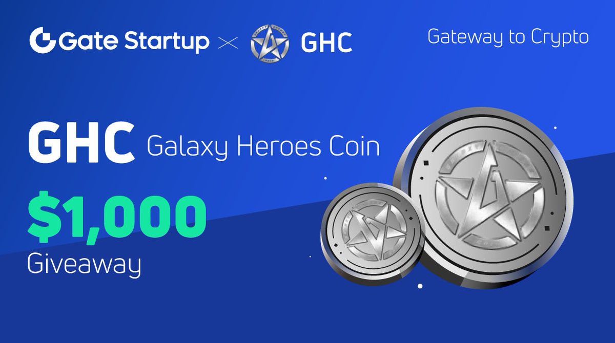 Gate_Launch's tweet photo. https://t.co/a1d9vDe5GZ #Startup &amp; Galaxy Heroes Coin (GHC) $1,000 giveaway 🥳

🧧100 lucky users will receive $10 each🧧
1⃣Follow @Gateio_Startup &amp; @GalaxyHeroesGHC
2⃣RT with #gateiostartup #GHC
3⃣Tag 3 friends

👉Participate now: https://t.co/hIqGGO7CfK https://t.co/2qpnXb5H3q