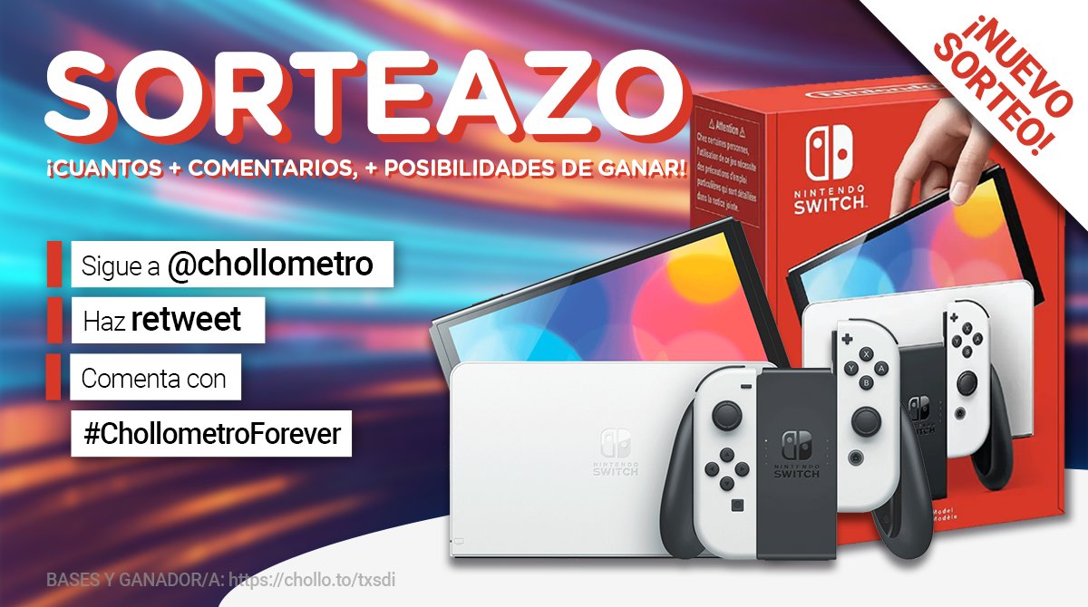 🎮SORTEAZOOOOOOOO! 🎮

Para participar:
👉Sigue a Chollometro
🔁Haz retweet
✍️Comenta con #ChollometroForever diciendo qué juegos te pillarías si te toca. Cuantas más veces comentes más posibilidades tienes! 

Llévate esta maravilla por la cara!