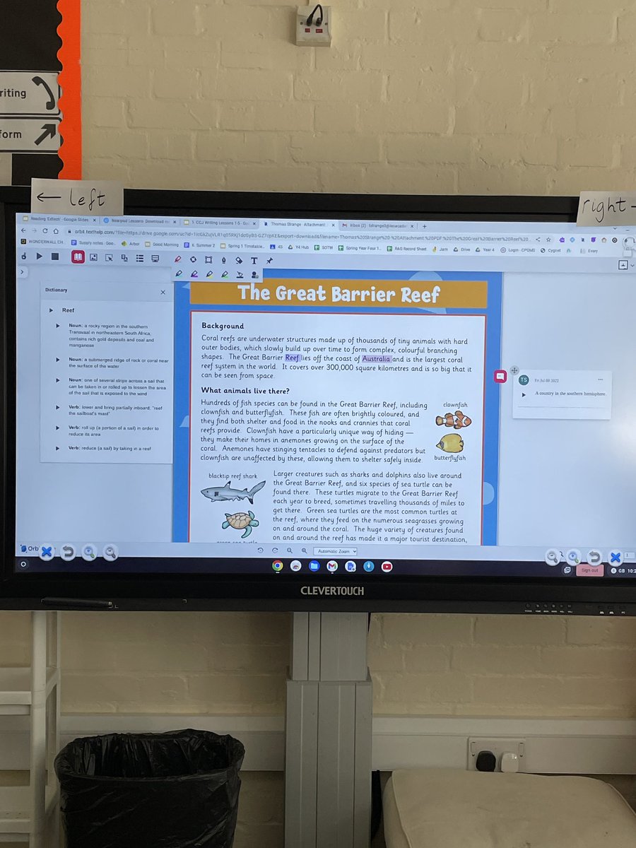 TH_carrie_ann's tweet image. Great to see #OrbitNote in action in class at 2 of the fab @LEOacademies schools today, making PDF resources interactive &amp;amp; engaging. Students were highlighting key words &amp;amp; learning new vocabulary 🤩An amazing example of well embedded tech @grahammacaulay @MrsShirley8 @TH_PatrickM