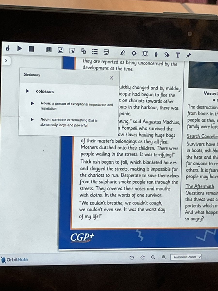 TH_carrie_ann's tweet image. Great to see #OrbitNote in action in class at 2 of the fab @LEOacademies schools today, making PDF resources interactive &amp;amp; engaging. Students were highlighting key words &amp;amp; learning new vocabulary 🤩An amazing example of well embedded tech @grahammacaulay @MrsShirley8 @TH_PatrickM