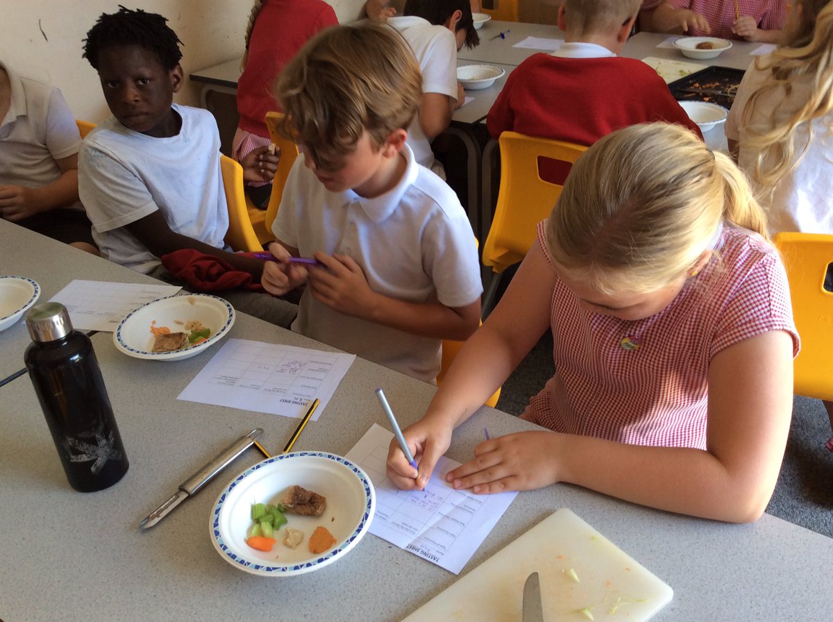 #year3/4 #wellbeingwowweek. Working with Year 3, we have spent the morning making our own houmous and comparing it to shop bought.  <a href="/stjs_staveley/">Saint Joseph's</a> <a href="/MrBStJosephs/">Mr Butcher</a>