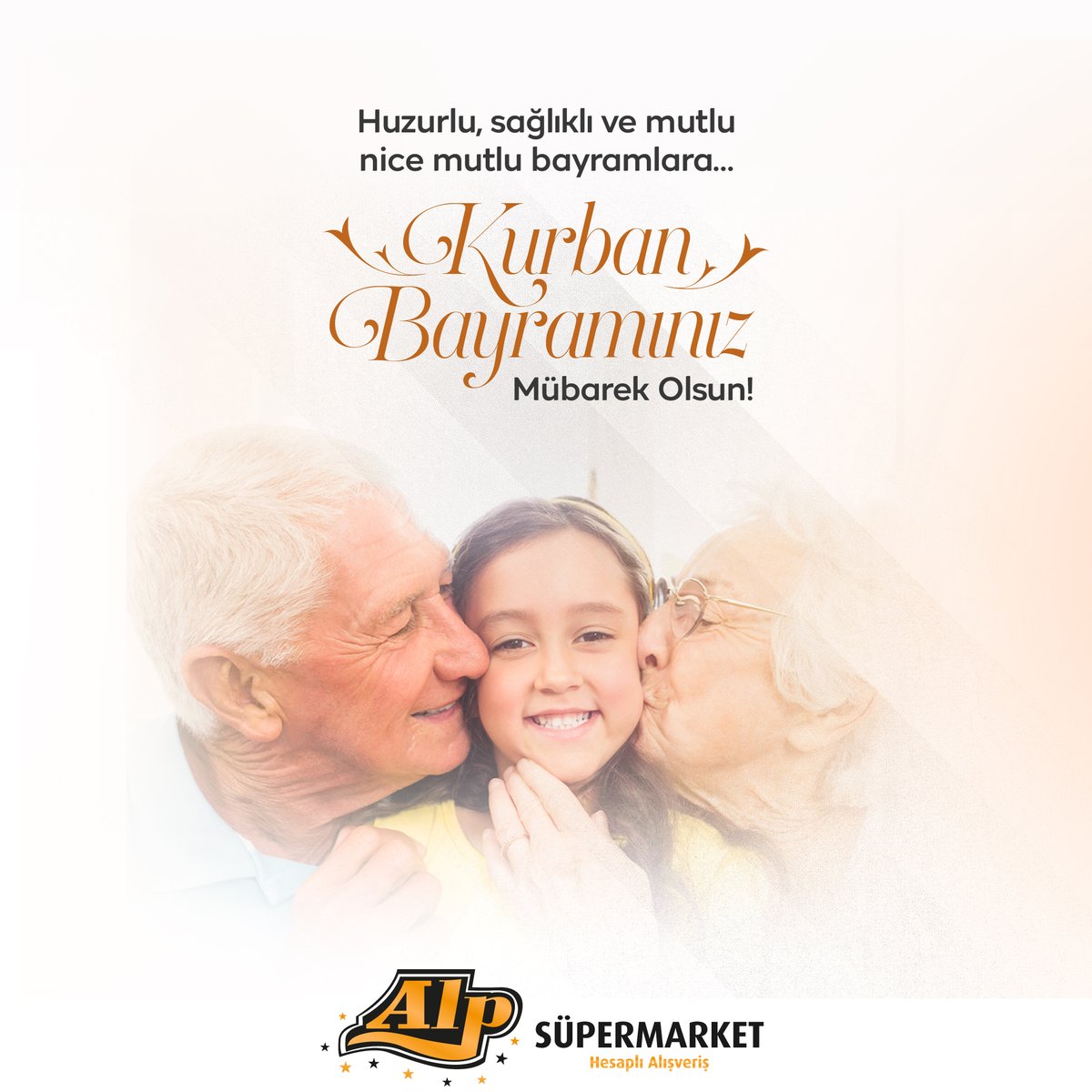 Sevdiklerinizle birlikte mutlu bir bayram geçirmenizi dileriz.
İyi bayramlar! 
#AlpSüpermarket #kurbanbayramı #iyibayramlar #denizli