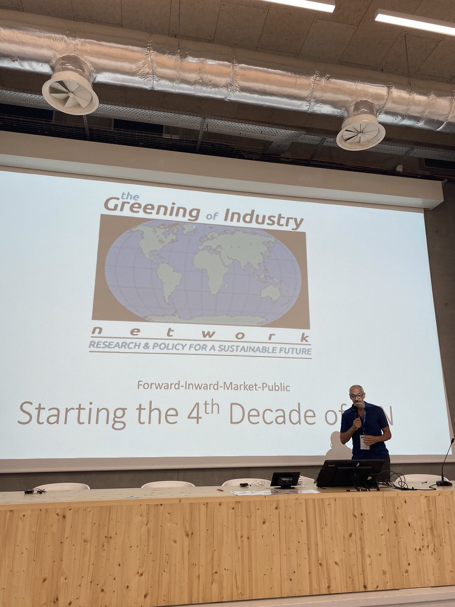 Prof Diego Vazquez-Brust from University of Portsmouth discussing how #GreeningofIndustryNetwork is stepping into the 4th decade of its existence since 1991