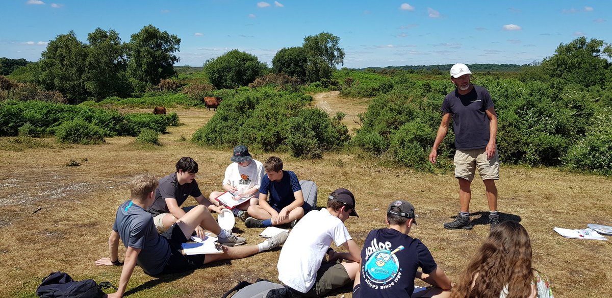 What a beautiful day for fieldwork in the New Forest. Y12 geographers are learning how to measure carbon stored in a tree right now. <a href="/DevizesSchool/">Devizes School</a> <a href="/studies_global/">Global Studies Consultancy</a>