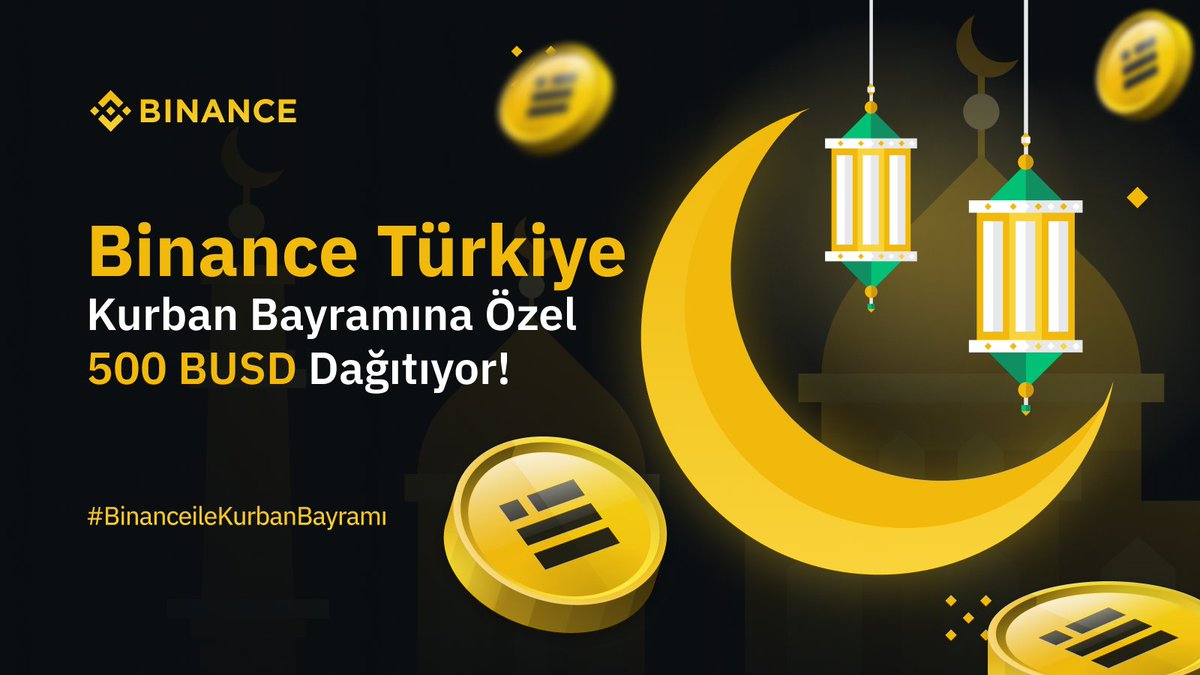 Muhteşem Türkiye 🇹🇷 Topluluğuna özel 500 BUSD dağıtıyoruz!
 
Kurban Bayramında sofralarınızdan bereket, cüzdanınızdan BUSD'ler eksik olmasın.😊
 
Katılım için👇
 
🔄 Paylaş
💬 Yorumlarda #BinanceileKurbanBayramı hashtag'i ile sevdiklerinin bayramını kutla

❤️ Sonuçlar: 14.07.2022