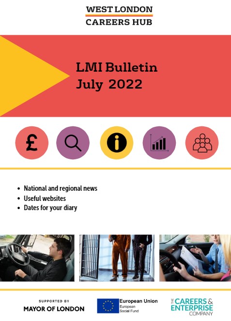SuzLeesJones's tweet photo. I have just produced July's West London Careers Hub LMI Bulletin out now on our WLCH website. Check it out for national LMI, London updates, useful websites and events.

@wlcareershub #LMI #labourmarket #business #careers

https://t.co/lnhjraOvOW https://t.co/oHR0eI1hyv