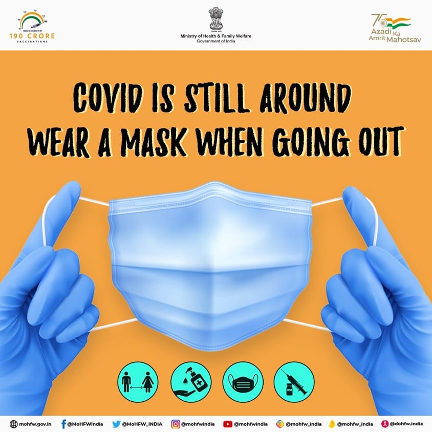 MOFPI_GOI's tweet photo. Covid is still around wear a mask when going out...
#Unite2FightCorona https://t.co/isbMkyKveW
