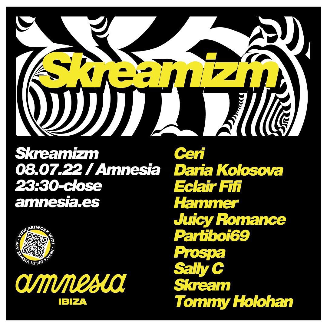 Ibiza crew come through!! Beast of a lineup at @Amnesia_Ibiza for @I_Skream Skreamizm! Cheers to @partiboi69 for having me in his room as well ⚒️⚒️