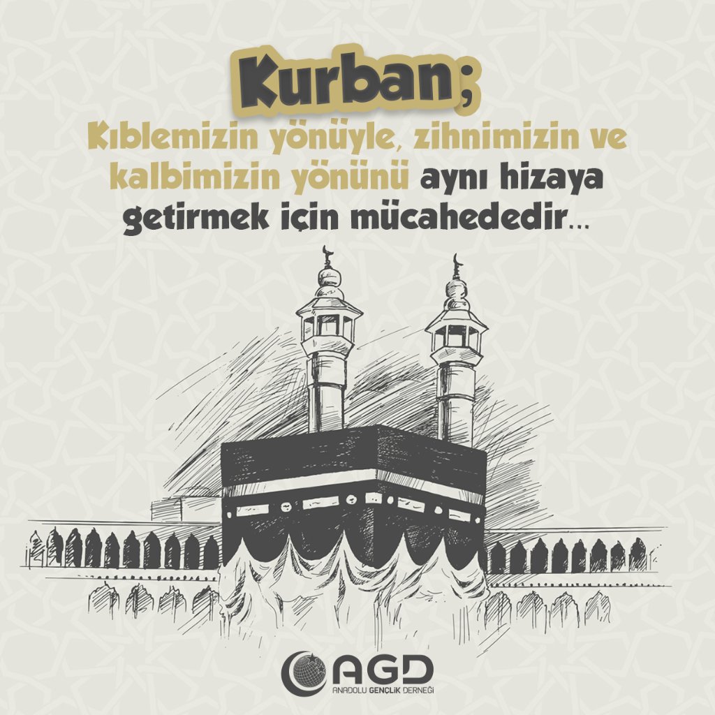 kastamonu_agd's tweet image. Kurban; Kıblemizin yönüyle, zihnimizin ve kalbimizin yönünü aynı hizaya getirmek için mücahededir...

#Kurban2022