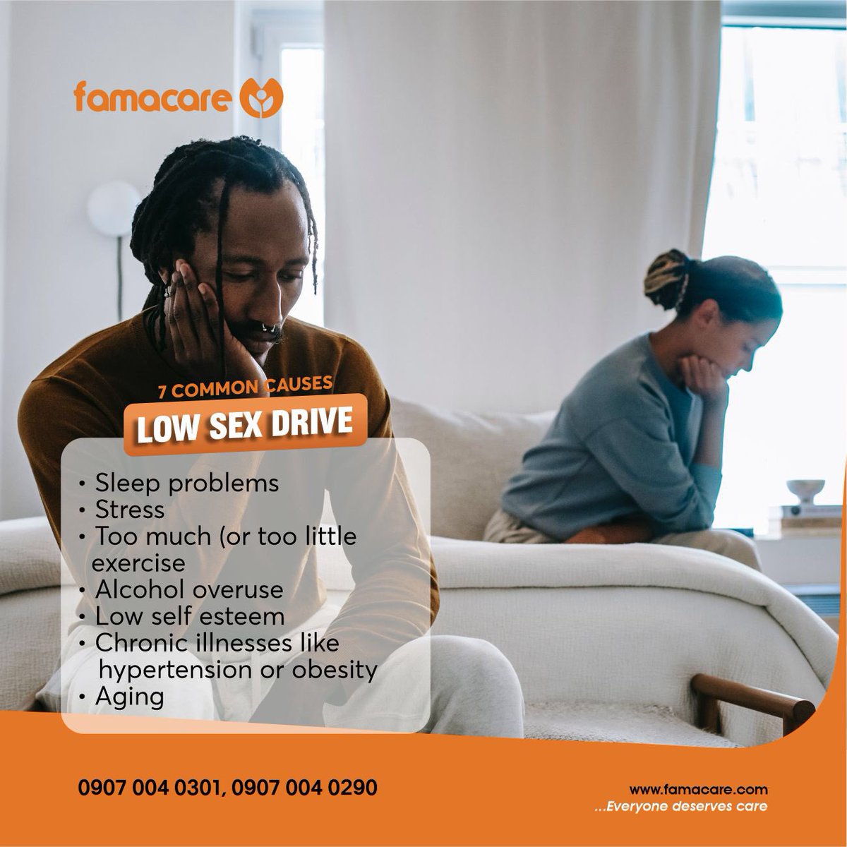 famacare's tweet photo. Low sex drive in men can have a number of different causes. Some of the most common factors that contribute to a low libido include low testosterone, medication side effects, depression etc
#famacare #lowsexdrive #lowlibido #testosterone #sleepproblems #depression #sexdrive https://t.co/bdIP5jVYYT