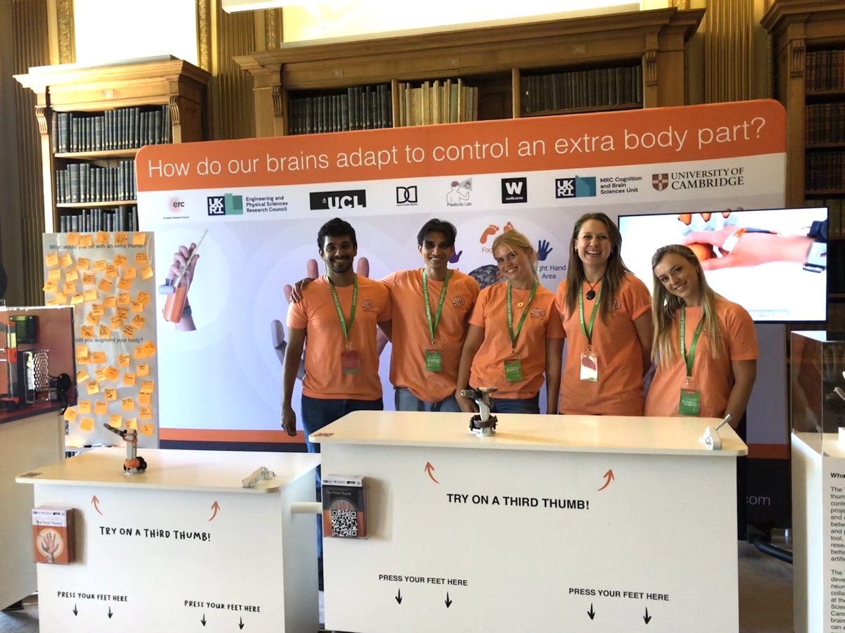plasticity_lab's tweet photo. Day three at the @royalsociety #summerscience exhibition! @mrccbu #thirdthumb https://t.co/eE2eXjjso3