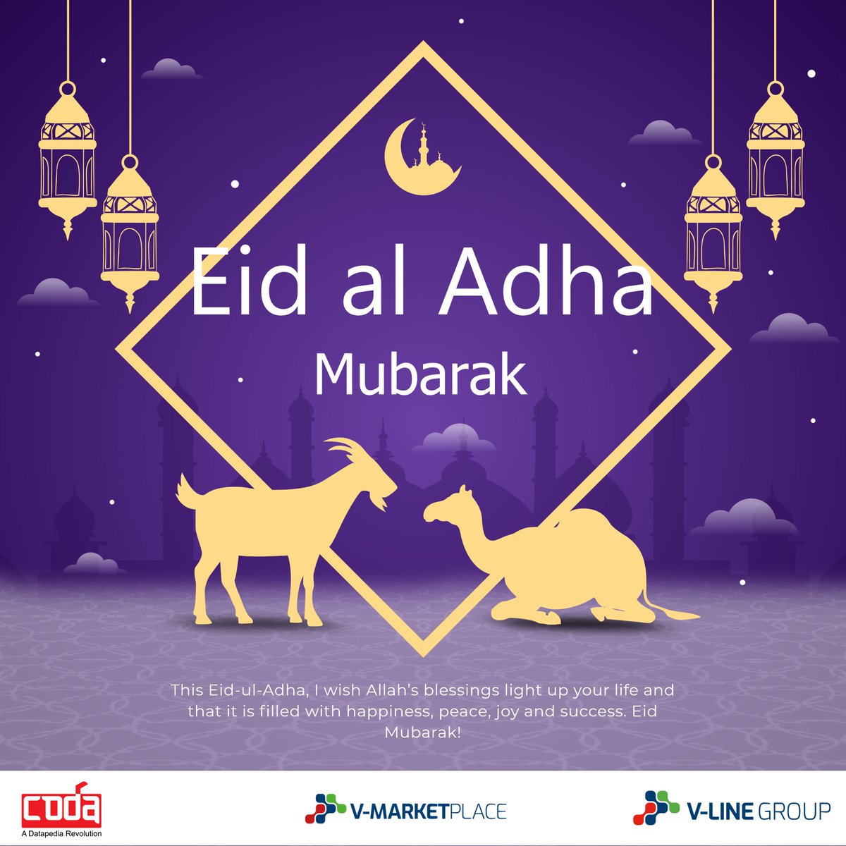 Codasol's tweet image. Happy Eid-Ul-Adha 

Eid greetings to you and Your Family from #codasol family 

#codasol #EidWishes2022 #eidwishes #eiduladha2022 #EidAlAdha #eidmubarak #gifts #blessings #sacrifice