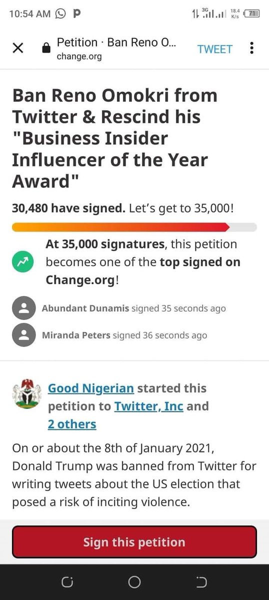 There is a petition circulating on <a href="/Change/">Change.org</a> against Nigerian social @media personality <a href="/renoomokri/">Reno Omokri</a>, this  petition asking <a href="/twitter/">Twitter</a> to ban Mr. Omokri are largely signed by <a href="/PeterObi/">Peter Obi</a> supporters. I condemn this digital resort to mob justice by those behind this particular petition.