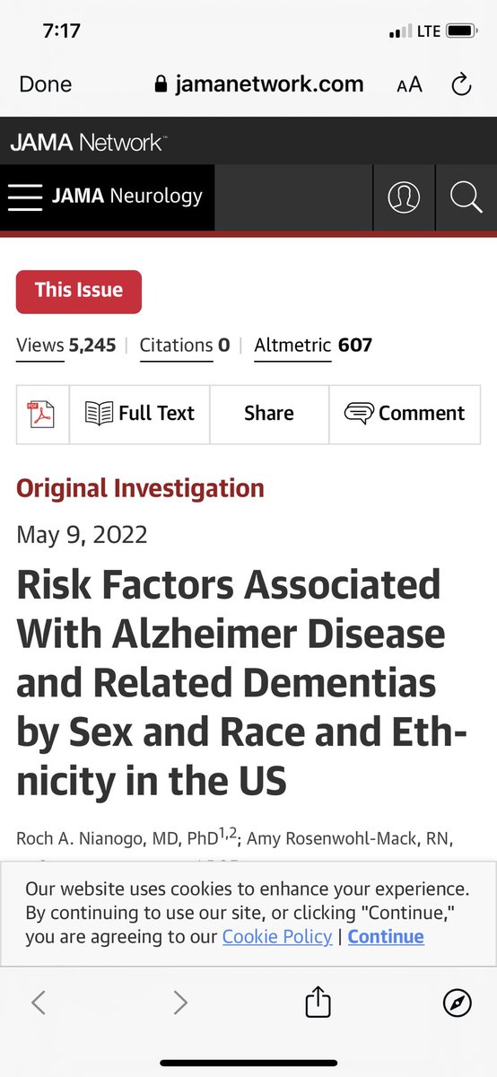 NeilFlochMD's tweet image. Risk Factors Associated With Alzheimer Disease and Related Dementias by Sex and Race and Ethnicity in the US | #Dementia and Cognitive Impairment | @JAMANeurology | @JAMANetwork jamanetwork.com/journals/jaman…