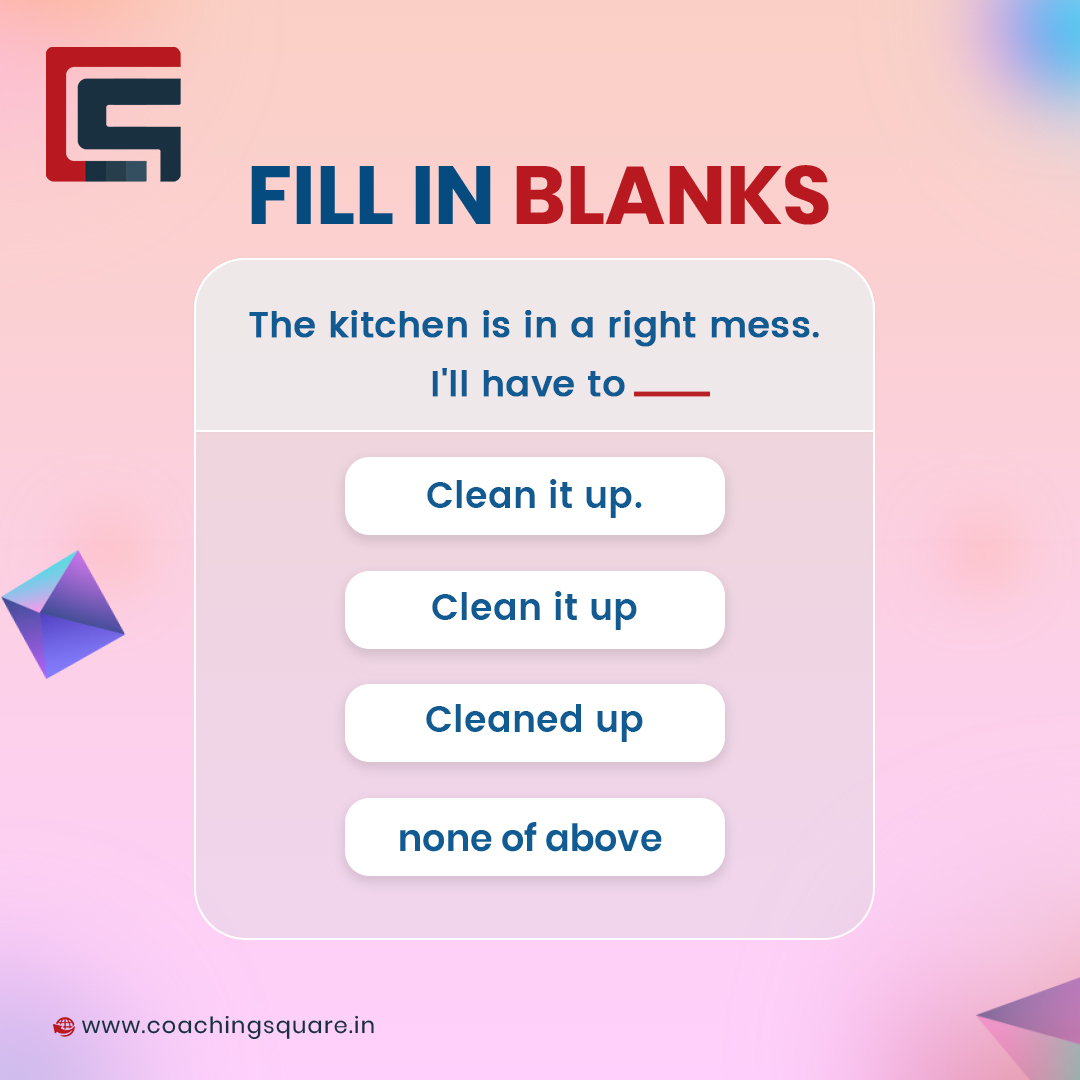 Coaching Square doesn't mean to boast, but we got a game for you in the pocket.

Can you fill in the blank 🤔

#fillinblank #filltheblank #filltheblanks #englishlearning #englishlearningonline #englishlearningtips #fillintheblank #fillintheblanks #knowledge #knowledgeispower