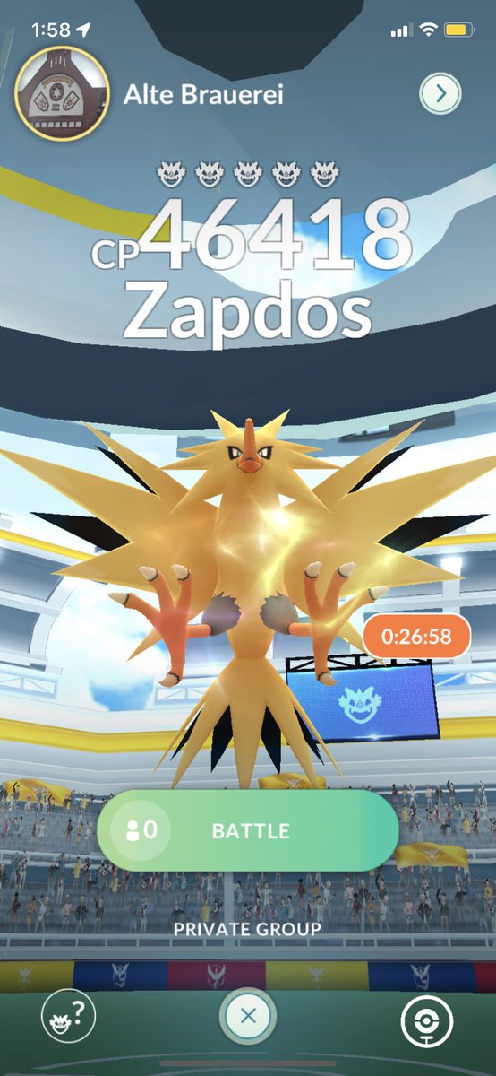 shizufren's tweet photo. #PokemonGOraid #pokemongoraids #zapdosraid #zapdosraids https://t.co/68Ah4XJfpr