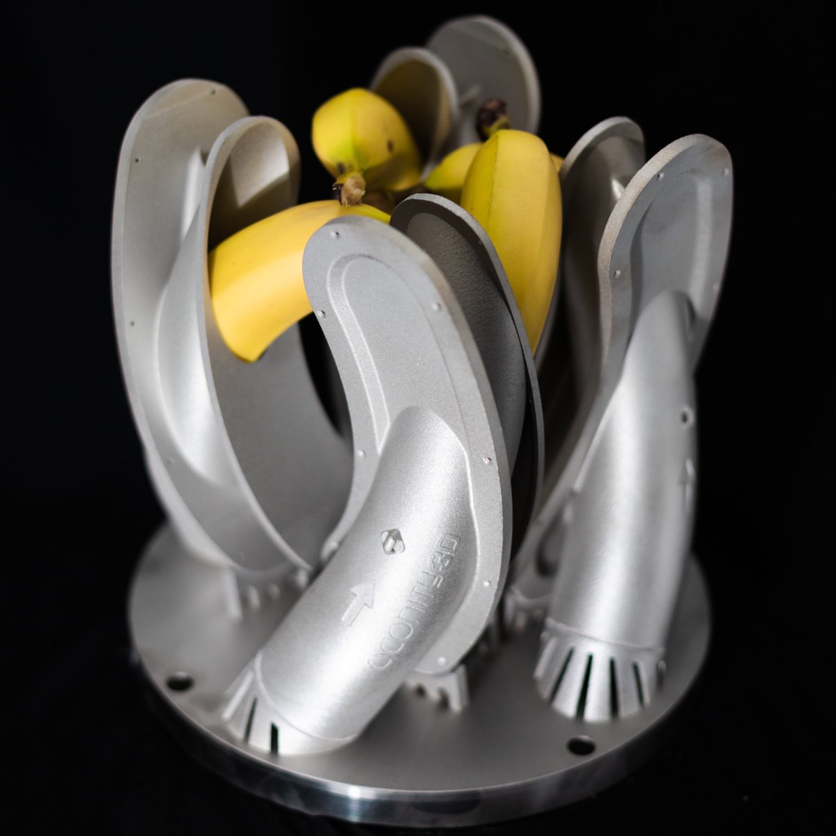 aconity3d's tweet photo. Already missed #Bananaforscale? ๐
Meet our #PartoftheWeek โ๏ธ
Part: Powder Nozzles
Material: 316L / 1.4404
Machine: Aconity๐๐๐ฟ๐+
#3DPrinting #LPBF #AdditiveManufacturing #Aconity3D #3Dprint #Aachen #lasertechnology #science #laser #development #material #innovation https://t.co/AZxmArDFiL