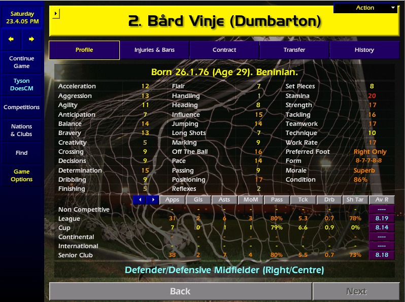 TysondoesCM's tweet photo. Following the below and sporadic playing my rag tag bunch of EuroSceptics have won the Scottish Premier League.  Foucini was huge, Vinje was from Benin and excellent but lets all take a minute to admire young Robert of Boateng.  What a season he has had. https://t.co/TxkcFdpO7e