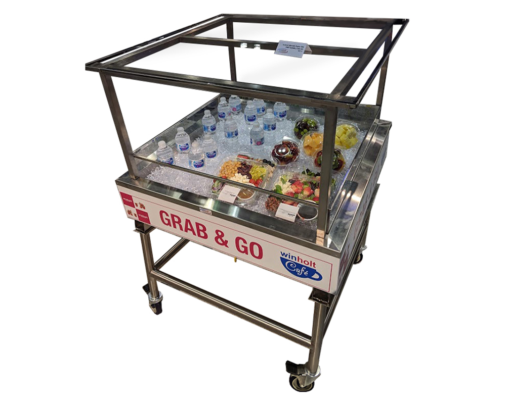 Winholt's tweet image. Sell more with a Winholt Grab &amp;amp; Go merchandiser!  Position them throughout your store!

#merchandiser #display #displaytable #stainlesssteel