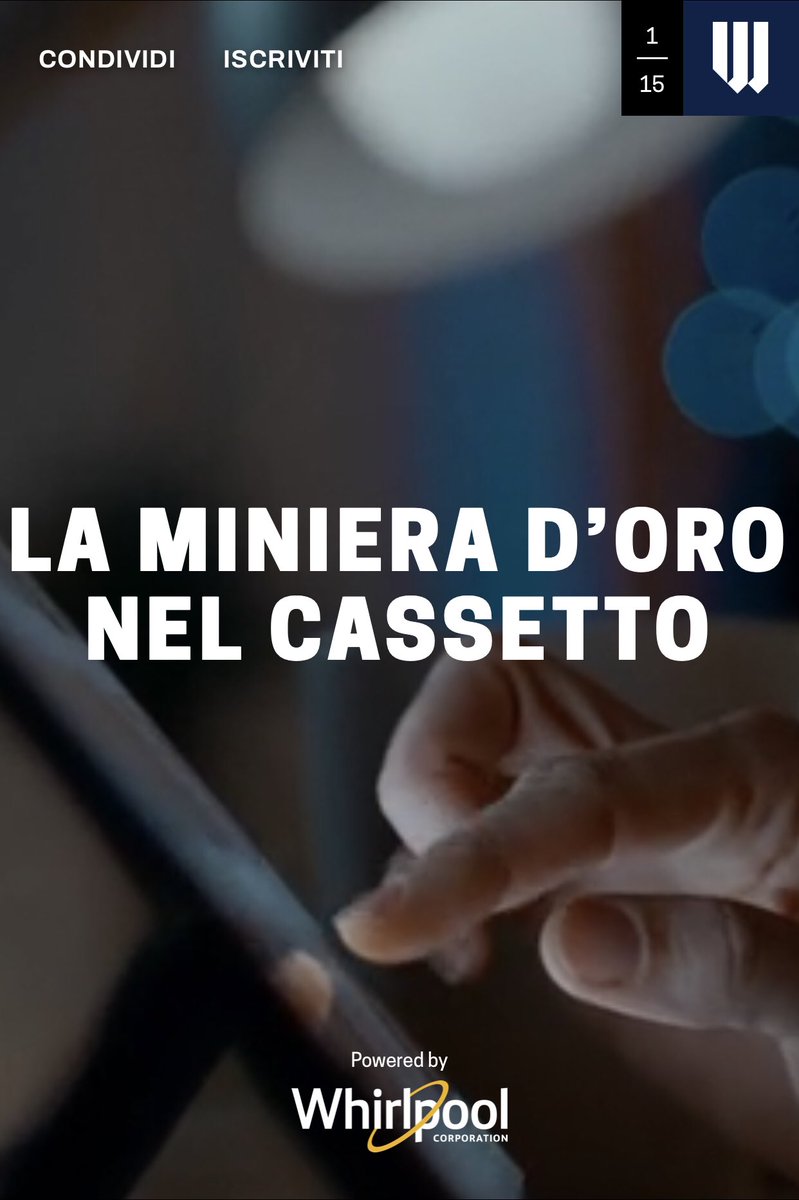 mauridav's tweet photo. Comincia oggi con “La miniera d’oro nel cassetto” una collaborazione tra @WhirlpoolCorp e #Will su #economiacircolare 
Guarda https://t.co/eBkcZhkxFX e il video su https://t.co/prZsBU8E7s !

#sustainability #circulareconomy #secondlife https://t.co/hqd4uenkle