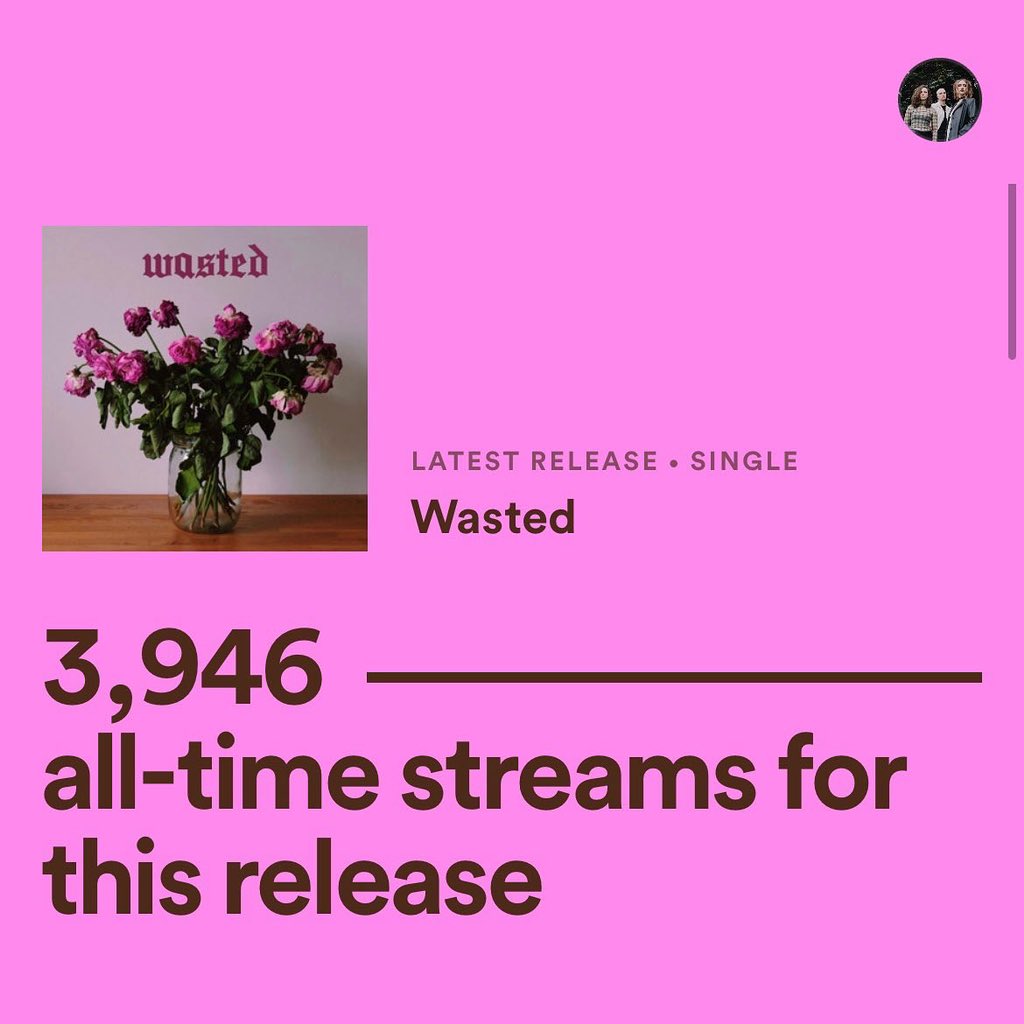 M8 honestly wtf? Absolutely mad to see how many of you have listened to Wasted so far 🥹😭💘

If you haven’t checked it out yet, give it a spinnnnn open.spotify.com/track/6aw9pmqT…