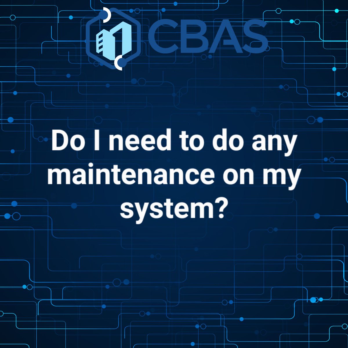 CBAS_USA's tweet photo. There's no maintenance on you side that needs to be done. Over time we will do tweaks to better optimize your system to help it preform at it's best. We will also do updates monthly to bring new features and updates. #CBASUSA https://t.co/WTpQZmdNj7