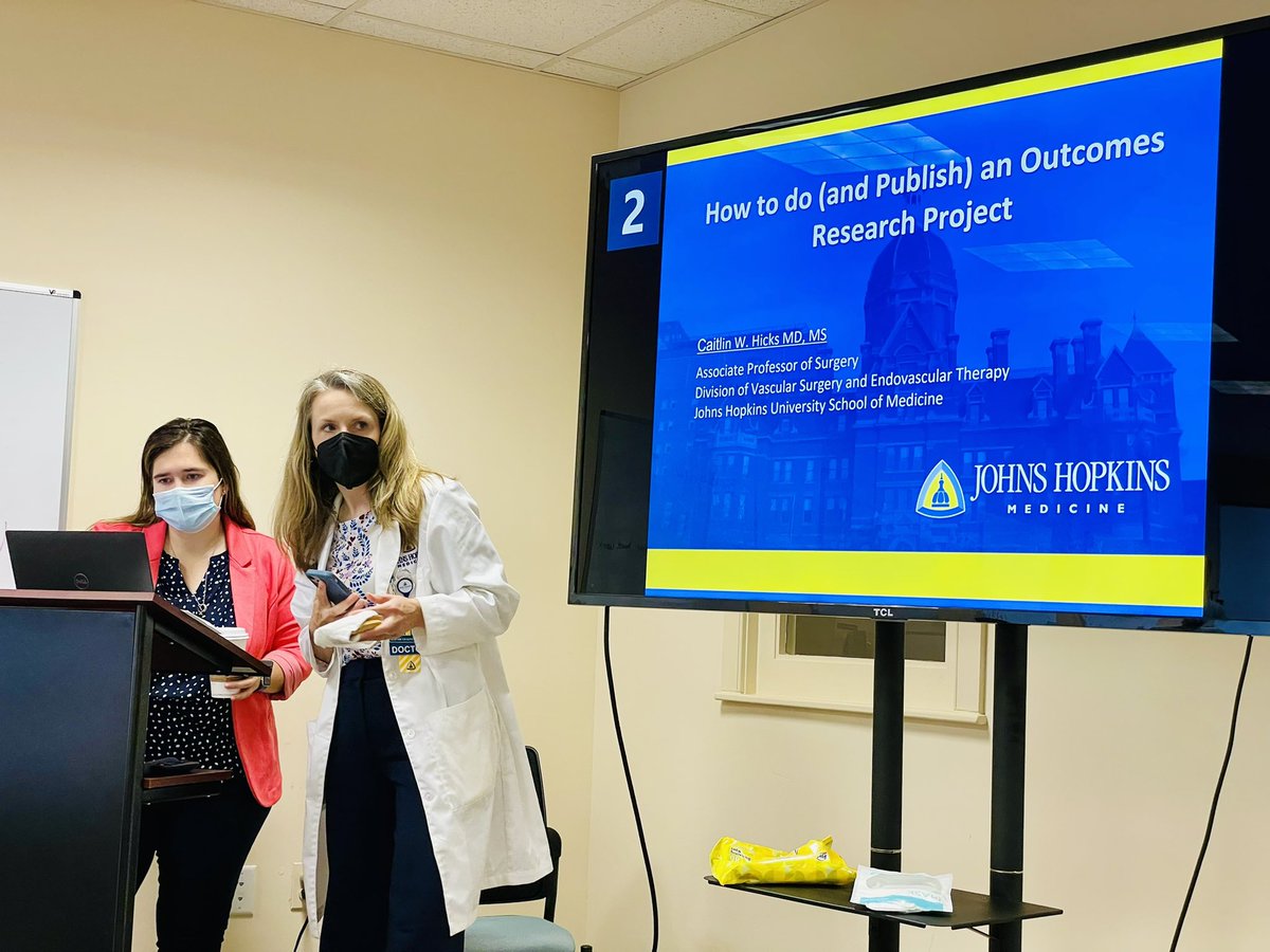 Hopkins_TRC's tweet photo. Kicking off our Summer Clinical Research Course with @CaitlinWHicks on the nuts and bolts of clinical research &amp; academic publishing. Future sessions to teach quantitative, qualitative, and empirical ethics research methods. https://t.co/KUbHs7QXzR