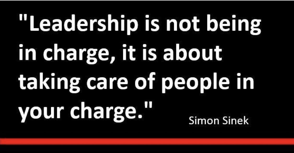 Servant leadership is not a rank, it’s a mindset. It’s not taking orders, it’s about taking care of people. And it starts with the belief that the best way to get things done is to put the needs of others first.