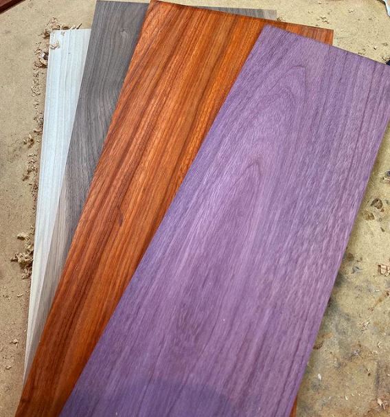 stogiejoecbg's tweet photo. 1/4” stock for fretboards arrived from @ocoochhardwoods ! Thank you for the quick turnaround on the order! The next step is to rip’em down to size. #ocoochhardwoods #woodworking #cigaboxguitar #cigarboxnation https://t.co/j5ybz9U28d