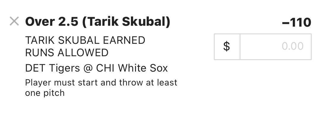 StashHouseProps's tweet photo. ⚾️Tarik Skubal o2.5 earned runs (-110) 1u

• Hit in 6 straight 
• Averaging 4.3 earned runs L6
• Gave up 4 earned runs to CWS earlier this season 

#GamblingTwitter #FreePicks https://t.co/LV0EiTaOe8
