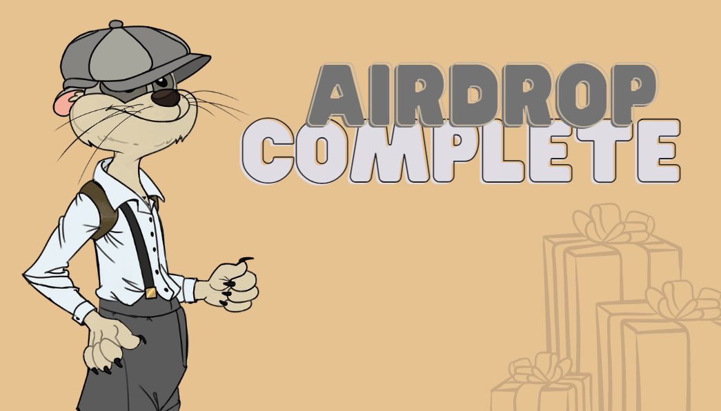 Our Two first airdrops are complete now!
#HederaNFT #HBARNFT 
Our holders get a lot of free 🔫 Meerkats Gang NFT