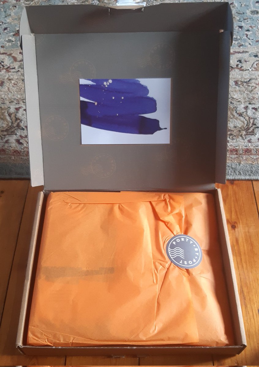 Just back from holiday in time to get my first book box in the #PortyByPost service from <a href="/PortyBooks/">The Portobello Bookshop</a> - yay!! Can't wait to read the special edition of the novel whilst enjoying some damn fine coffee from <a href="/tanifiki/">Tanifiki</a> too.