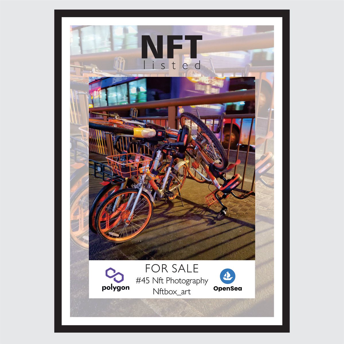 Nftbox_art's tweet photo. #45 For Sale!

https://t.co/BJeaL6kBzB

#nft #nfts #nftart #nftcollector #nftartist #nftcommunity #guangzhou #photoshooting #opensea #photo #nftartwork #digitalart #btc #bike #bikelife #photographysouls  #bitcoin #travelphotography #nftdrop #metaverse #polygon #photography https://t.co/WvCZwaRMgb