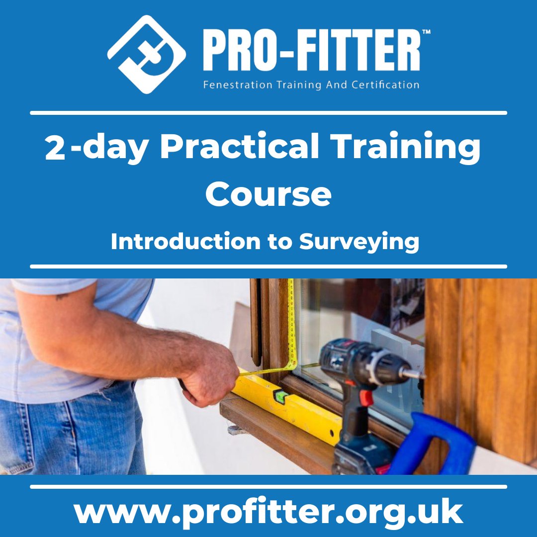 ProfitterUK's tweet photo. Want to get into the world of Surveying?
With our 1-day #surveyor course you can lean everything you’ll need to know while out measuring and #surveying windows, doors & conservatories. Find out more about the course here…
https://t.co/av0KF9CsHP
#ProFitter #PracticalTraining https://t.co/AO2LTO9bu2