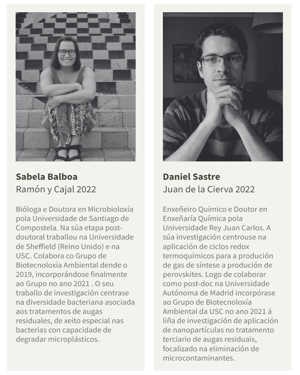 Biogroup (@biogroup_usc) on Twitter photo Parabéns a Sabela e Daniel polos seus contratos de RyC e JdC. A incorporación de zume novo é clave para manter o pulso da investigación.
👏👏👏👏
<a href="/cretus_usc/">CRETUS</a> <a href="/etse_usc/">ETSE USC</a> <a href="/EnxQuim_USC/">Enxeñaría Química</a> <a href="/sabebalboa/">Sabela Balboa Méndez</a> Parabéns a Sabela e Daniel polos seus contratos de RyC e JdC. A incorporación de zume novo é clave para manter o pulso da investigación.
👏👏👏👏
<a href="/cretus_usc/">CRETUS</a> <a href="/etse_usc/">ETSE USC</a> <a href="/EnxQuim_USC/">Enxeñaría Química</a> <a href="/sabebalboa/">Sabela Balboa Méndez</a>