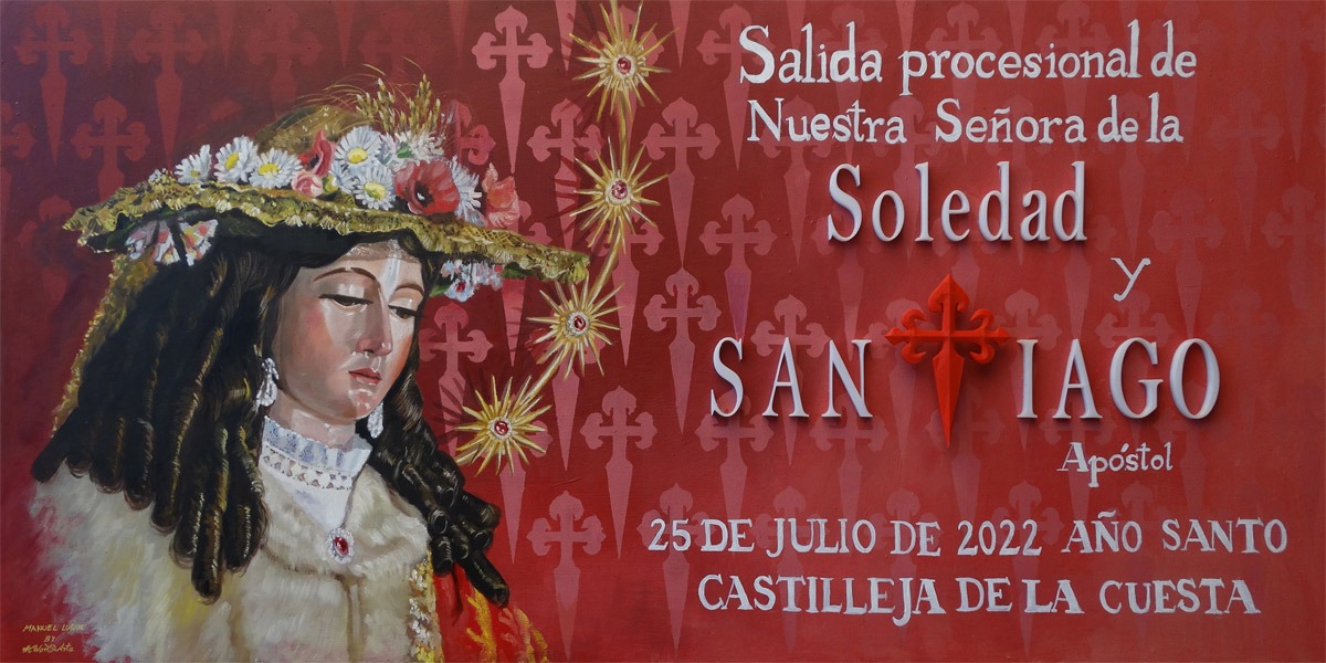 gjlaplaza's tweet photo. 🔴 Presentados el cartel anunciador de las Fiestas Patronales de Castilleja en honor de Santiago Apóstol y Gran Velada y procesión del Patrón, y Nuestra Señora de la Soledad, del próximo 25 de julio.
#FiestasPatronalesCastilleja
#UnicayAutenticaVelada
#GranVelada https://t.co/ZWXwvZhmM4