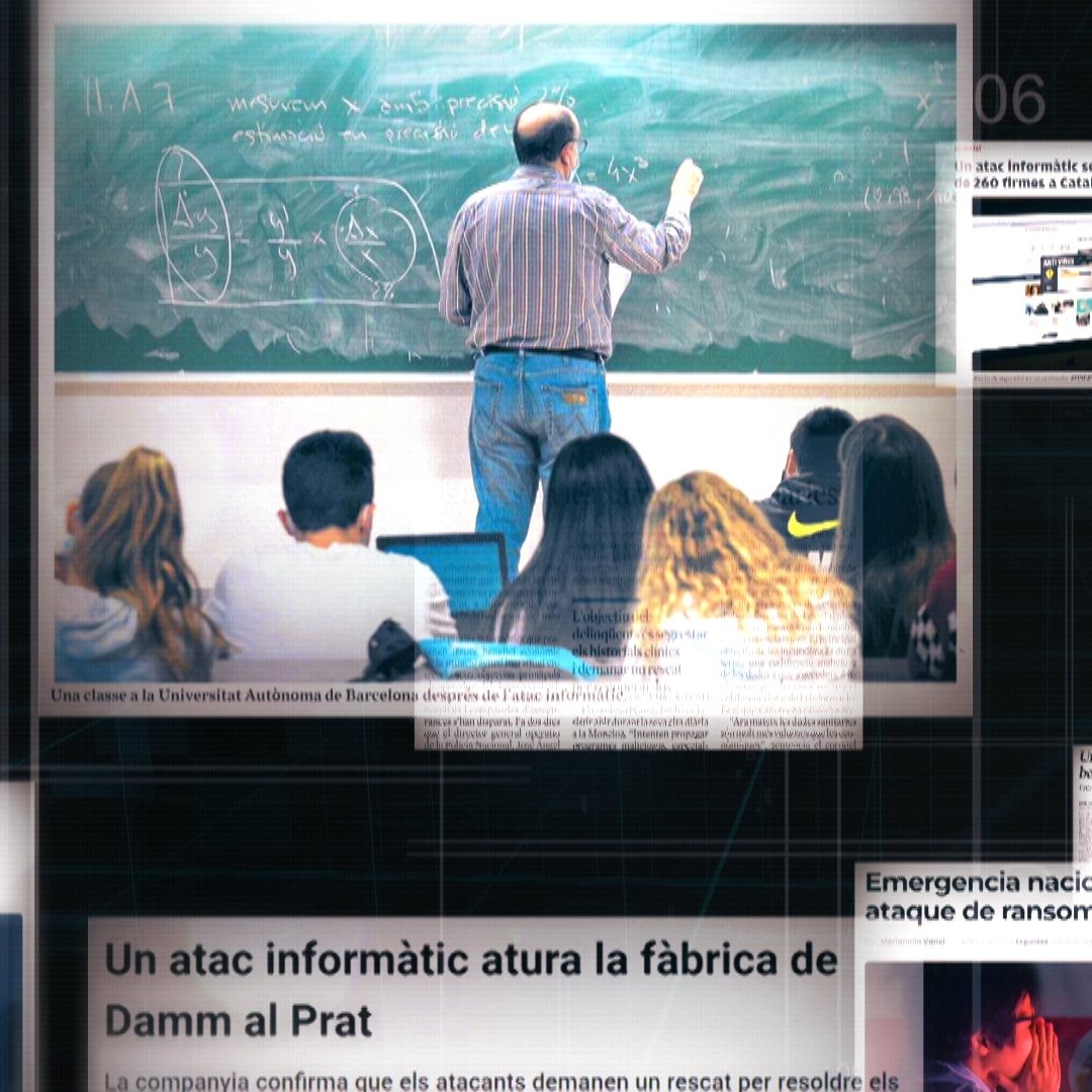 30minuts's tweet photo. A Catalunya el #ciberatac que ha afectat més usuaris ha estat el que va enfonsar tota la xarxa informàtica de la @UABBarcelona. Un usuari va rebre un ampli llistat dels arxius robats

🗨️"Dades personals d'alumnes, dades comptables.." @niconname 

📺"El segrest invisible" @tv3cat https://t.co/squM836dsT
