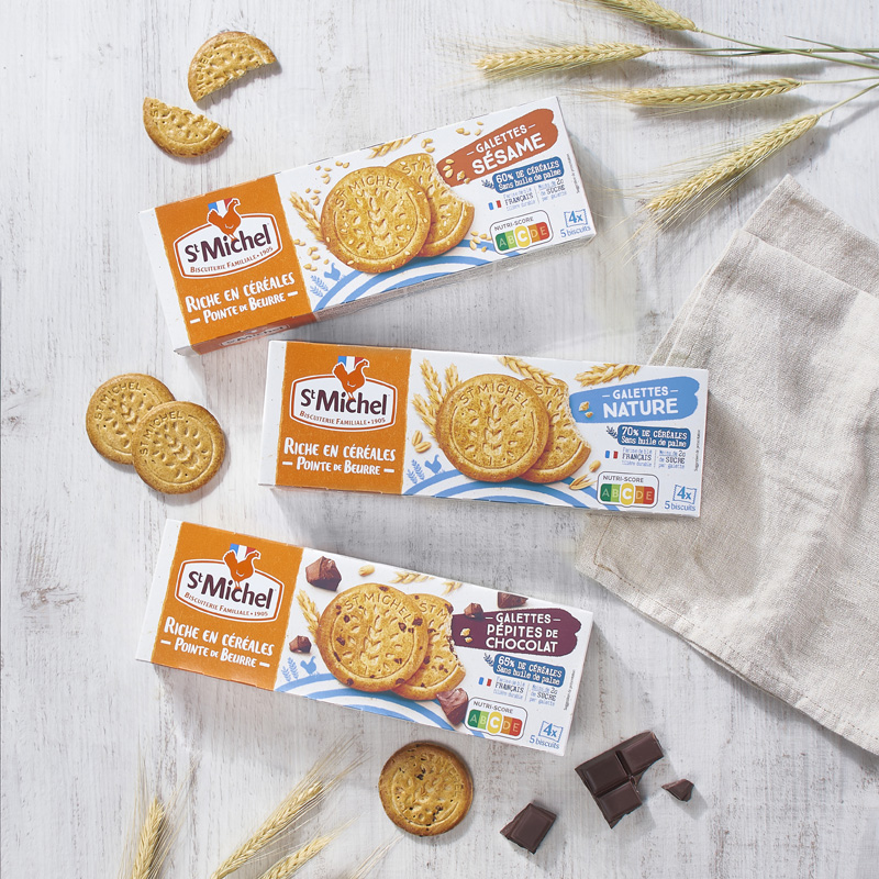 Nouveauté - Découvrez la gamme Riche en céréales &amp; Pointe de beurre : parfaite pour une pause équilibrée et gourmande 🥰 Vous êtes plutôt nature, sésame ou pépites de chocolat ? 
.
.
#savoirfaire #nouveauté #filièresdurables #madeinfrance #innovation