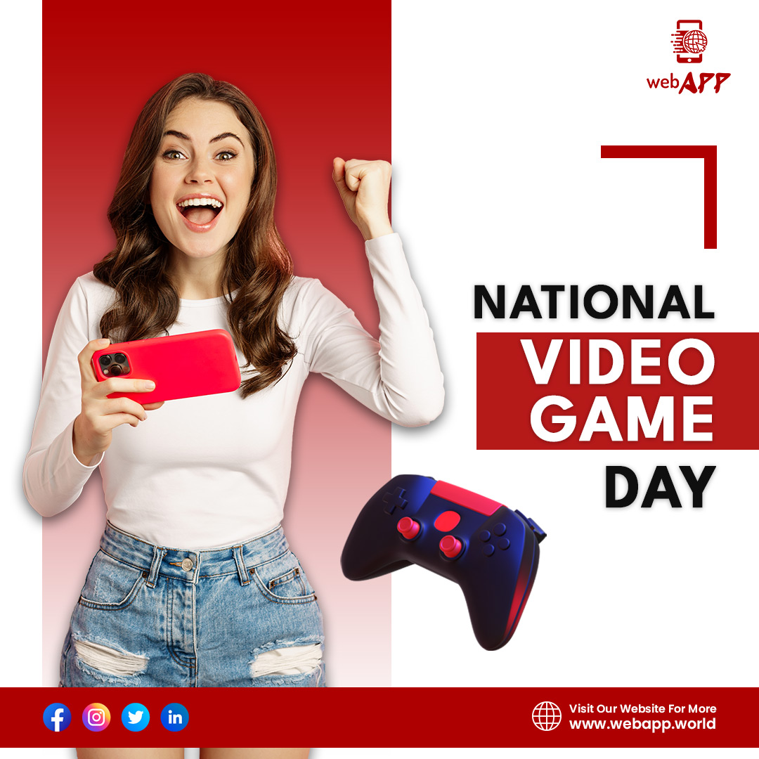 WebappWorld's tweet photo. Playing Games helps to maintain a healthy work culture as they boost enthusiasm. 
Sending our best wishes on National Video Game Day.

#webapp #startup #nationalvideogameday #videogame #gamedev #anime #visualnovel #gameday #games #gamedevelopmentcompany #gamedevelopment https://t.co/OuadXp8s7W