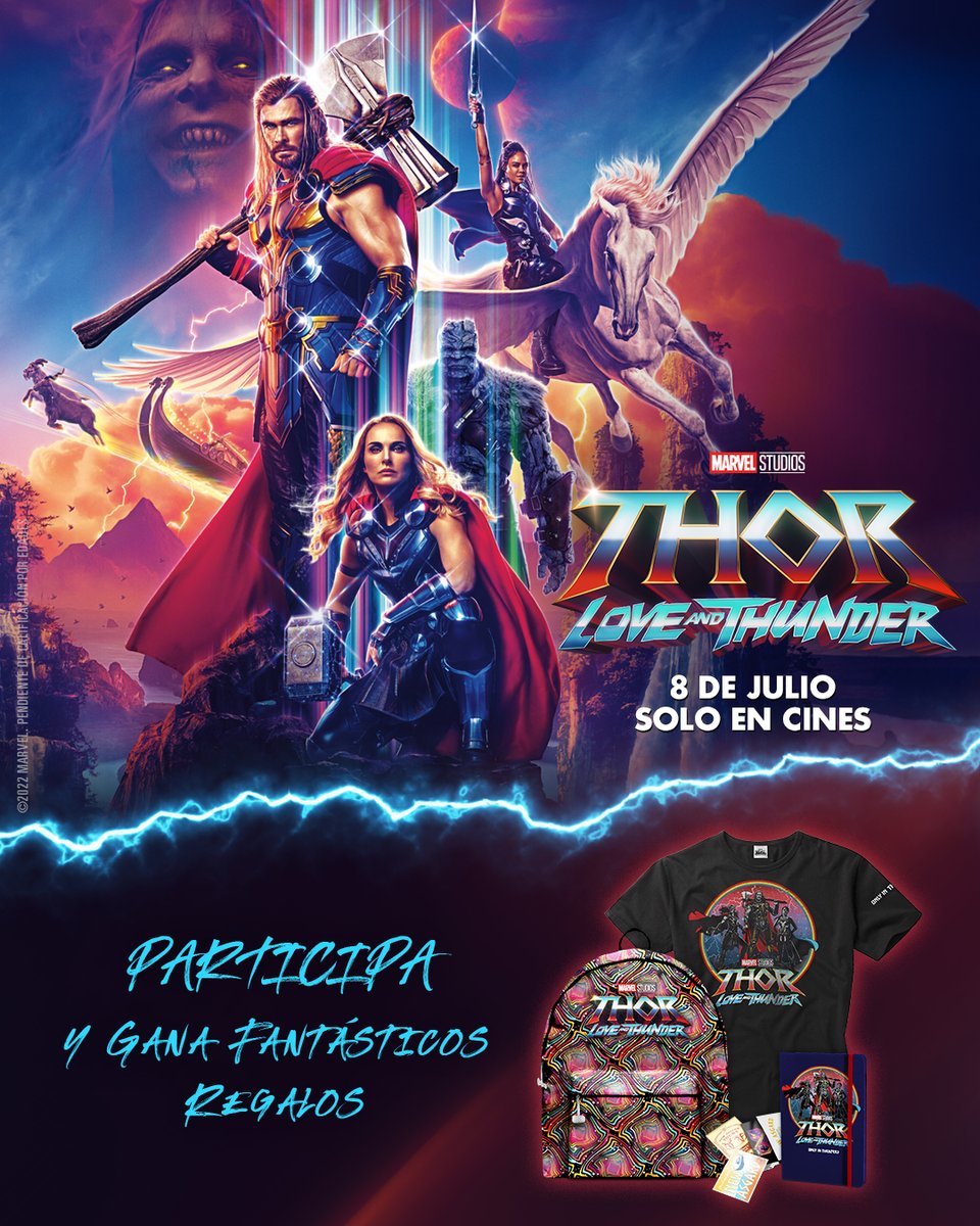 ocine_es's tweet photo. ¡CONSIGUE UNO DE ESTOS 8 PACKS DE #ThorLoveAndThunder!  
Para participar:
🐦 ¡Síguenos! (@ocine_es)
🔁 RT
🗨 Menciona a  quien sería tu dúo como #Thor y #JaneFoster
📃BBLL➡ https://t.co/evaOLCGAIs
📅 Finaliza el 13/07 📅 https://t.co/XM1GqkP1iQ