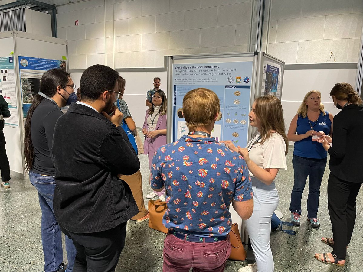 stable_isodope's tweet photo. The #BakerLab grad students had a busy week - Best poster goes to @ocean_roisin & @emilychei comes in second for best presentation!! It’s been a fantastic week of meeting people, sharing our science & getting inspired 🪸 now time for a long nap … #ICRS2022 https://t.co/6Giq6ZtGts