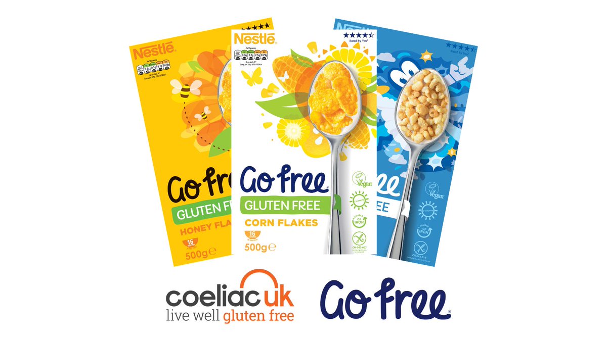 Coeliac_UK's tweet photo. This year we're partnering with @nestlegofree who are helping us raise awareness and funds. Look out for their new packaging where you'll see our Crossed Grain Trademark. 

Thank you Nestlé for taking that extra step to ensure our gluten free community can eat safely. 🧡 https://t.co/iQk6RrEEvJ
