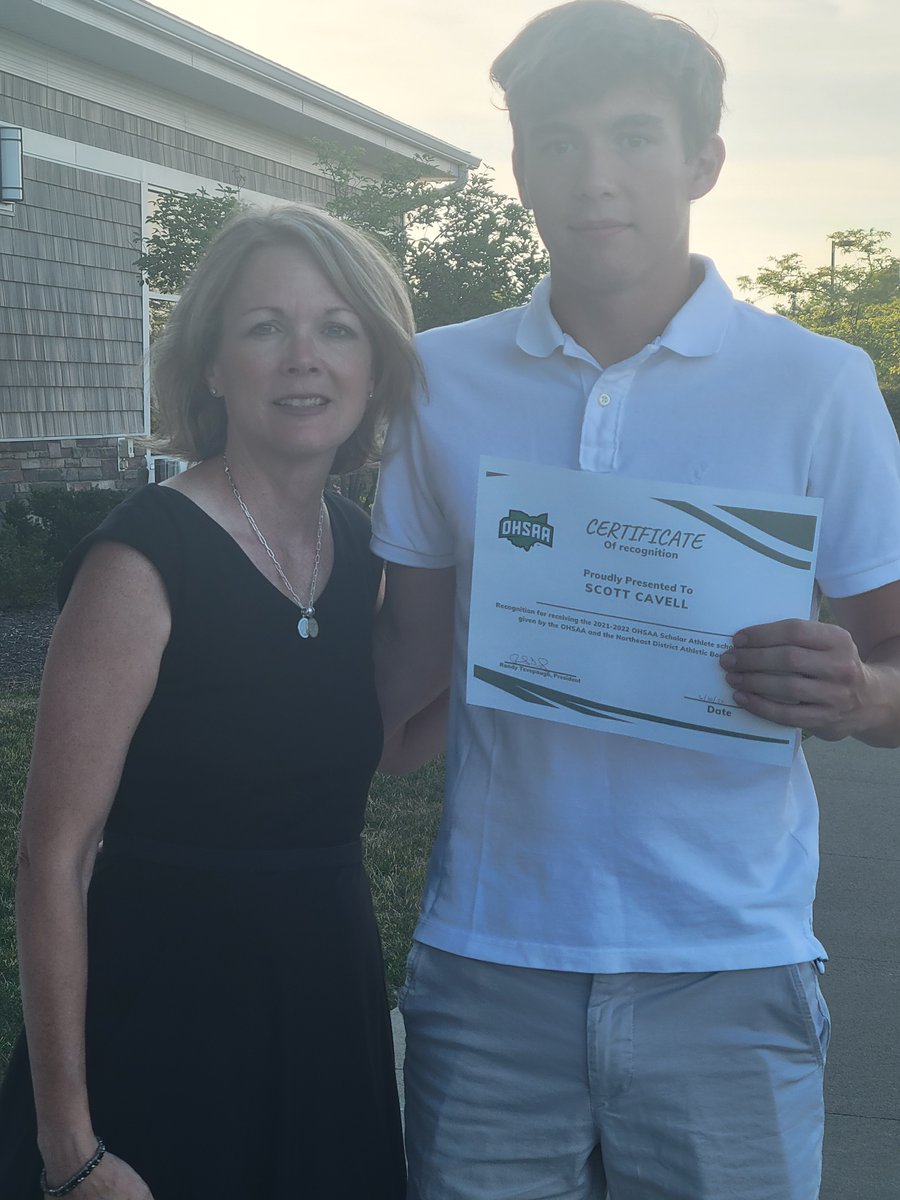 RLSD_Beavers's tweet photo. Congratulations to Riverside High School graduating senior Scott Cavell who received a $1,000 OHSAA Scholarship. Scott was nominated for Scholar Athlete and was one of 45 students selected from more than 230 school districts. 

#WeAreRiverside https://t.co/TXGmsaf6MO