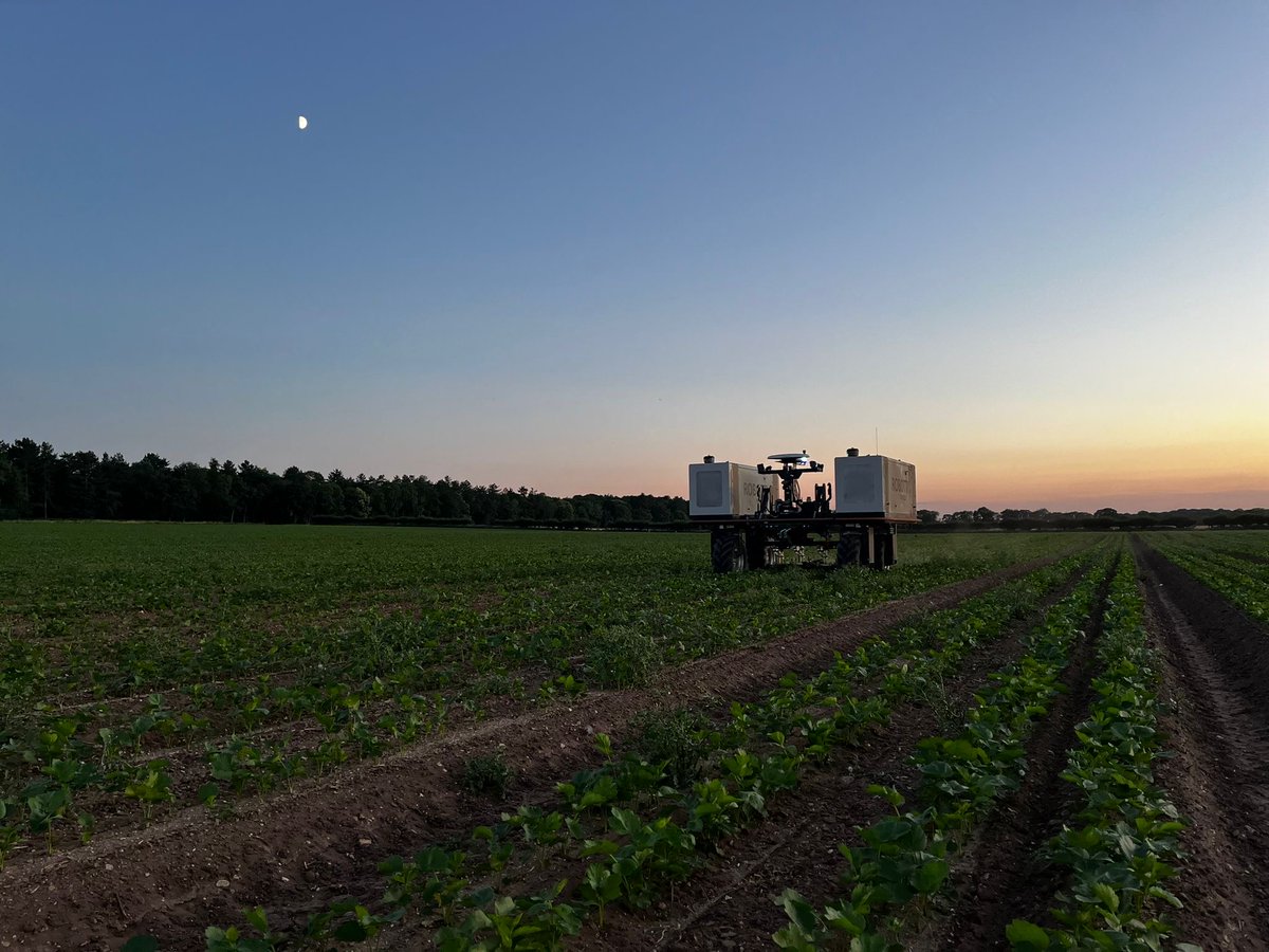 FrederickHiam's tweet photo. Red sky at night, robots delight! 🧡🌅
Our #ROBOTTI working into the night yesterday evening, hoeing parsnips on our site in Brandon.
AGROINTELLI
AutonomousAgriSolutions
#innovation #farming #agritech #agri #agriculture #farmers #futurefarming #farmingrobots #Suffolk https://t.co/9VtBFEGiu3