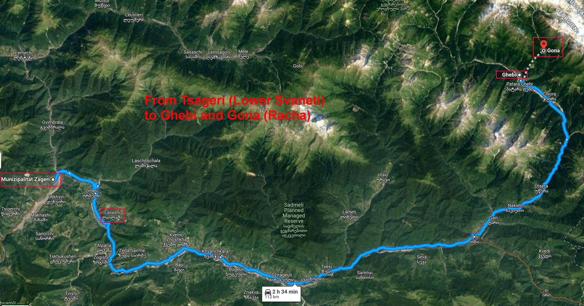 SouthCaucasus's tweet photo. 2/2 En route from #Tsageri to #Gona in the upper Rioni Valley. via Wilhelm Weber #ReiseKnowHowGeorgien https://t.co/5X1N4YWadZ